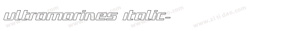 Ultramarines Italic字体转换